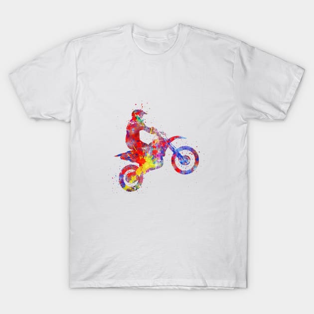 Motocross dirt bike, T-Shirt by RosaliArt